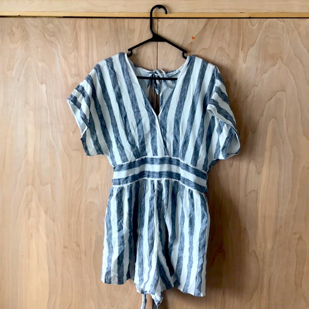 Ae Striped Kimono Romper - image 1